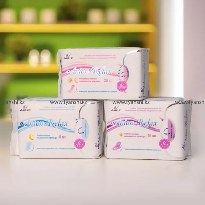 Дневные женские гигиенические прокладки Тяньши (Anion - Relax)