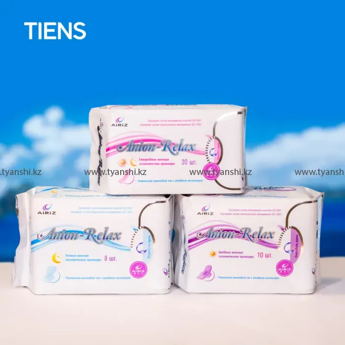 Ночные женские гигиенические прокладки Тяньши (Anion - Relax)