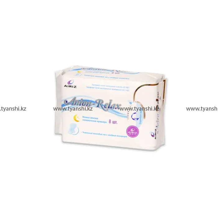 Ночные женские гигиенические прокладки Тяньши (Anion - Relax)
